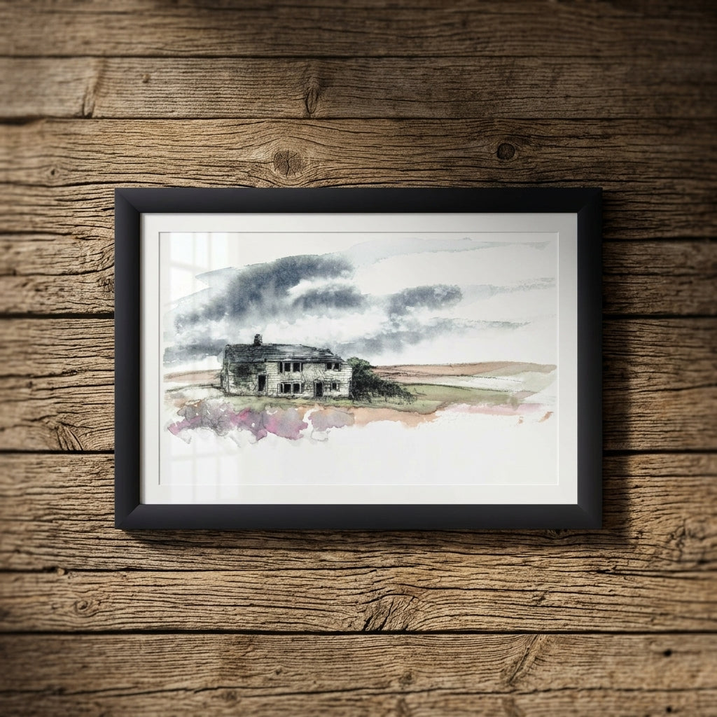 Abandoned farmhouse - Colour Sketch