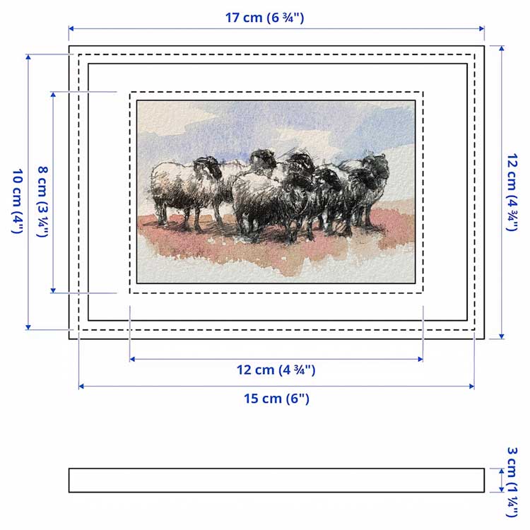 Sheep flock mini sketch