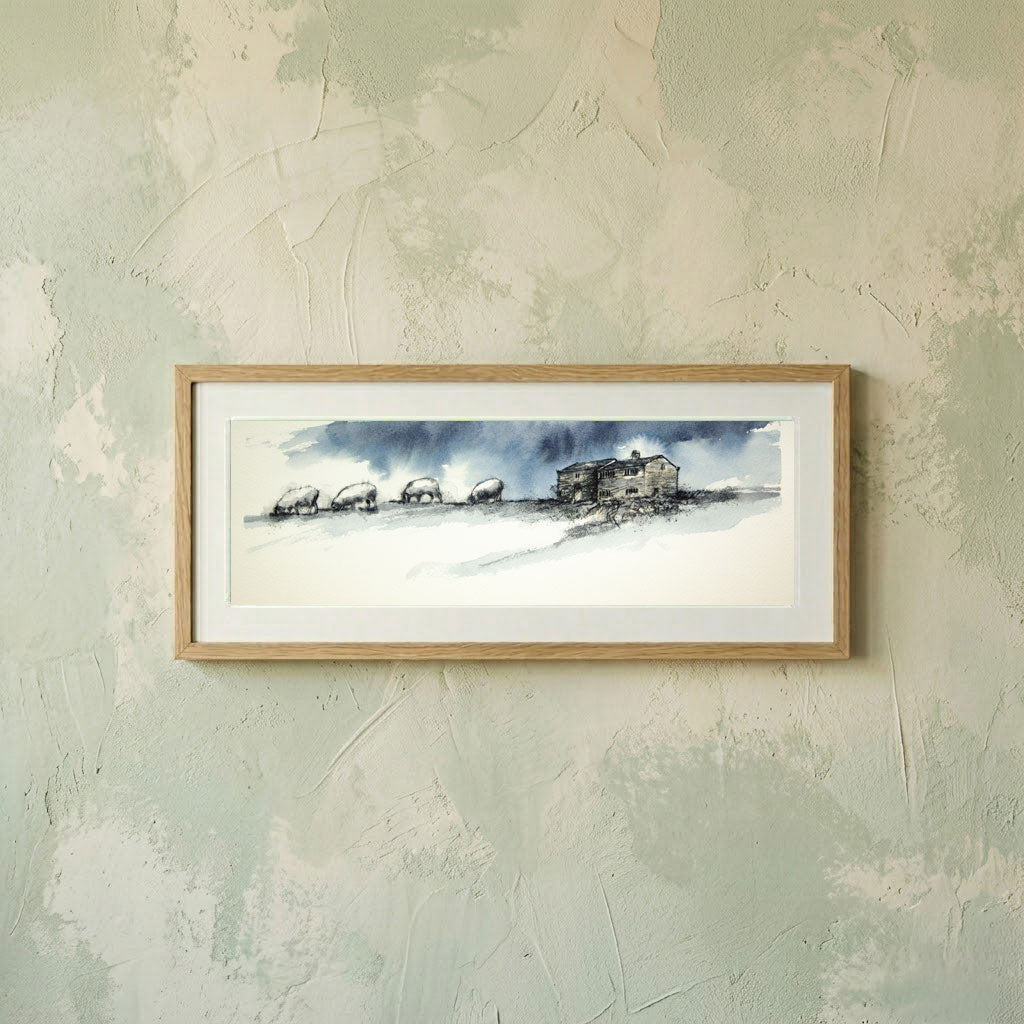 Sheep farm ruin - Colour Sketch | Original