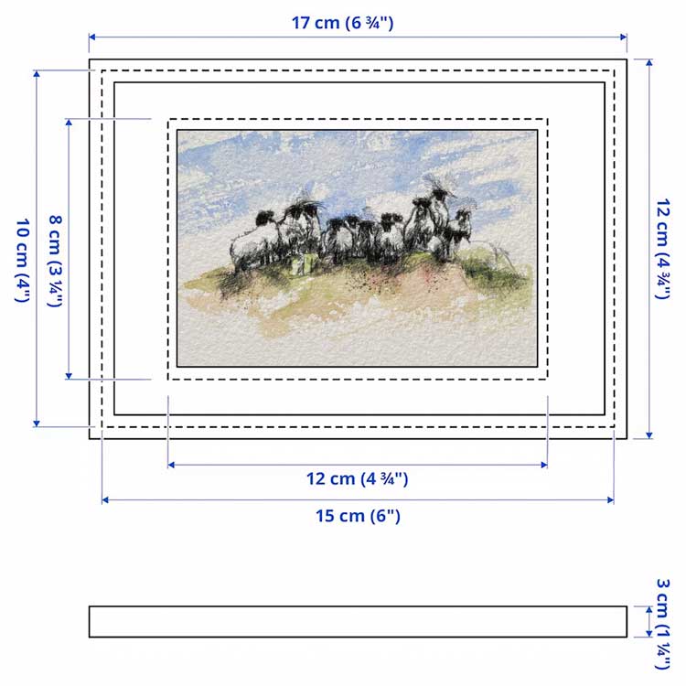 Sheep flock mini sketch