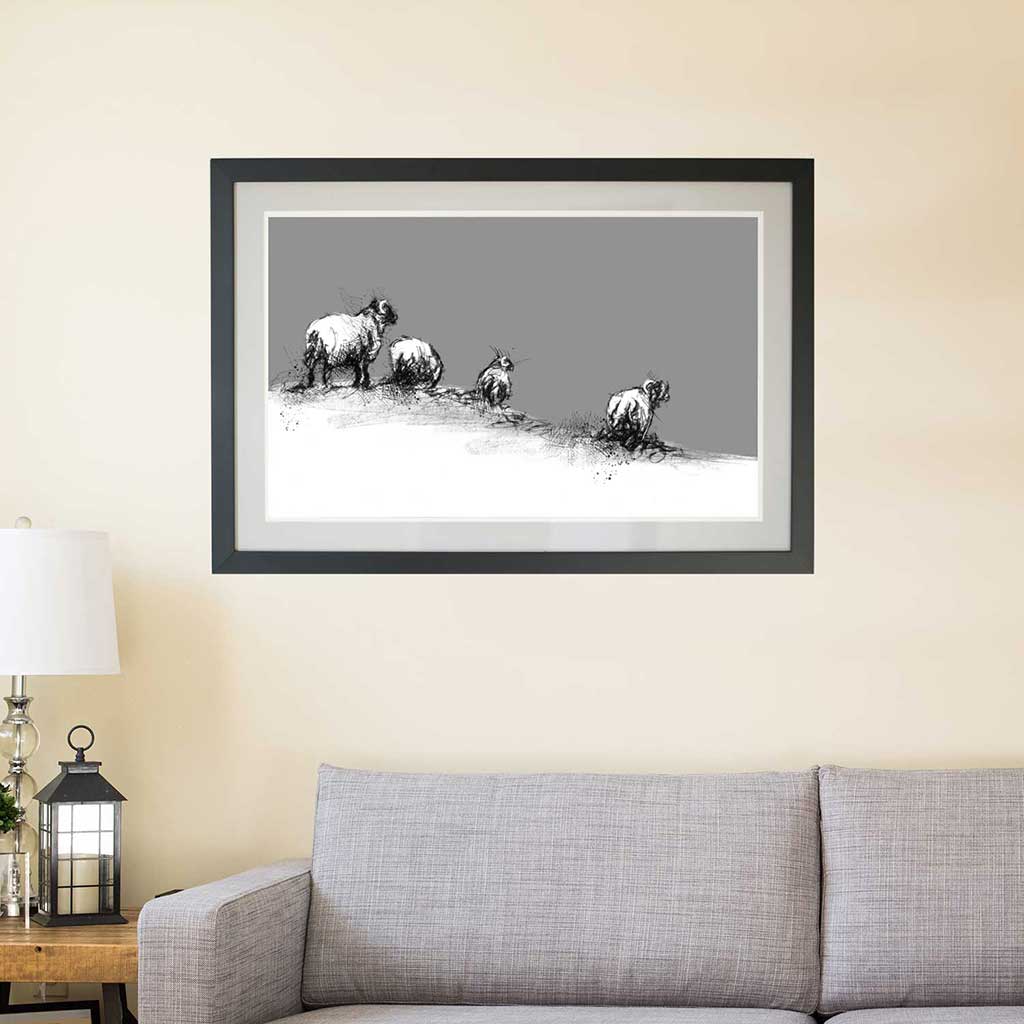 Snow sheep
