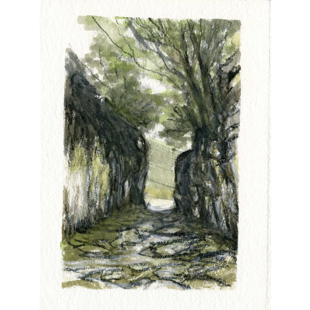 Slate mine Cumbria - Colour Sketch | small one off