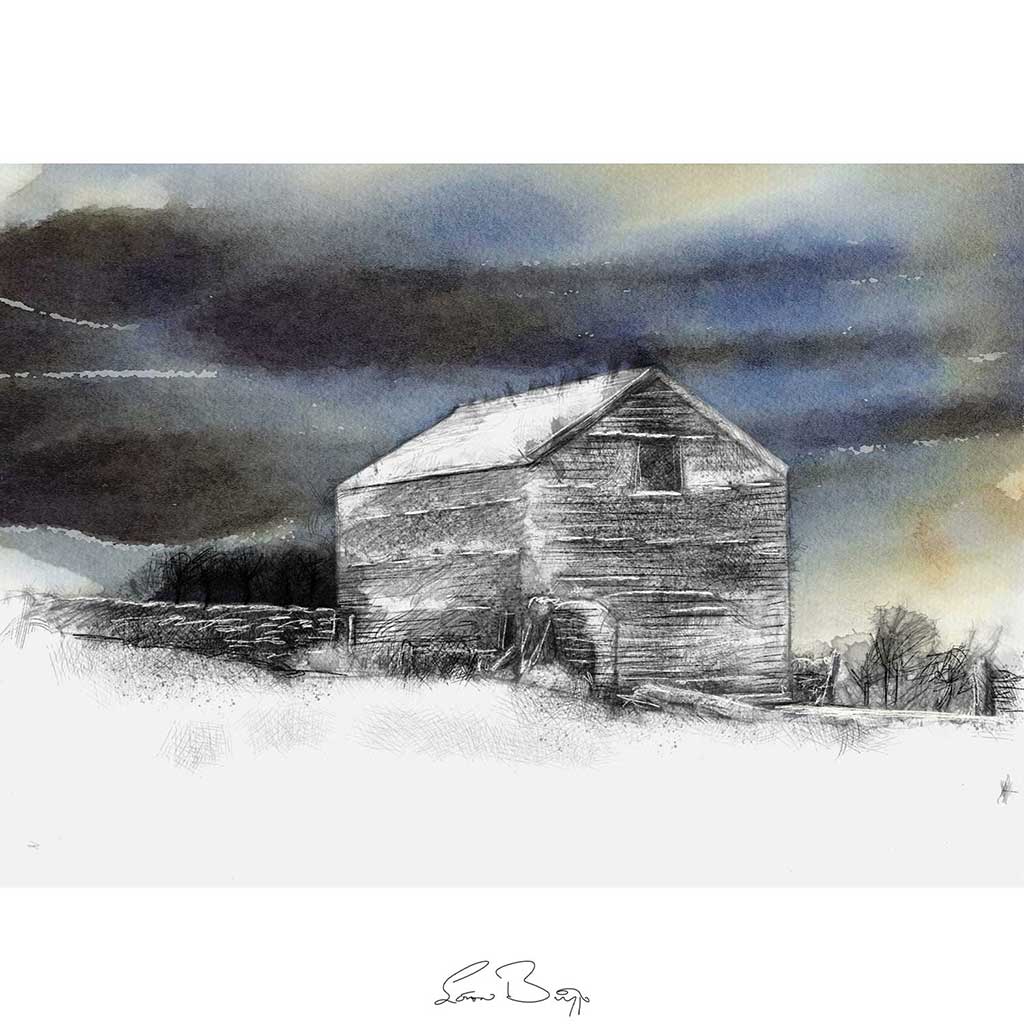 Dales barn sky