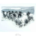 Snow sheep watercolour