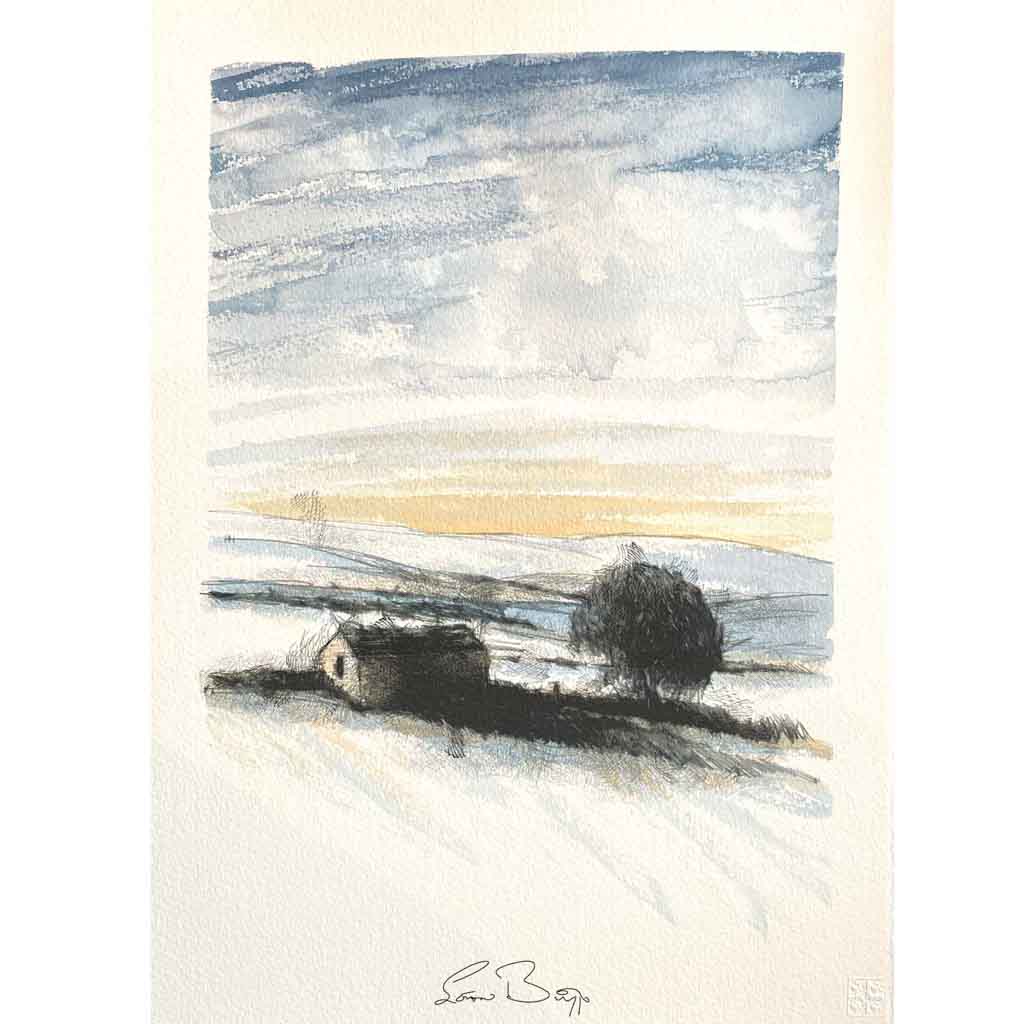 Snow dawn farm original sketch