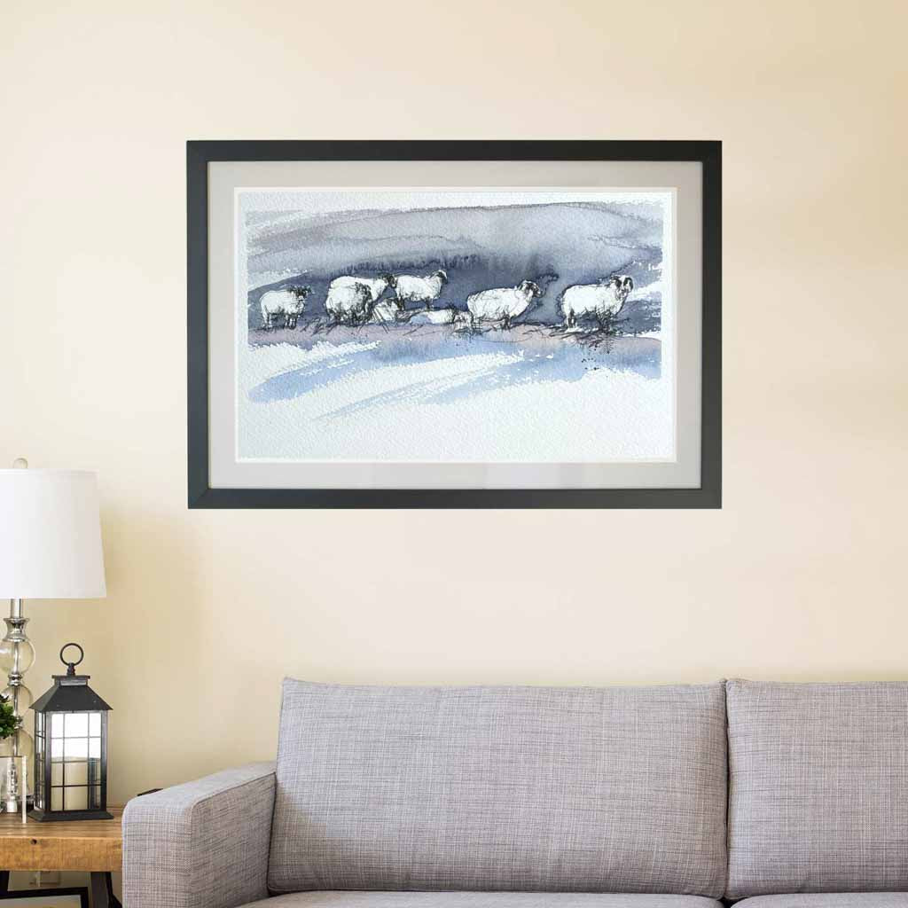Snow sheep