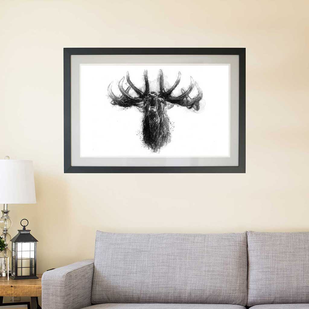 Bellowing stag