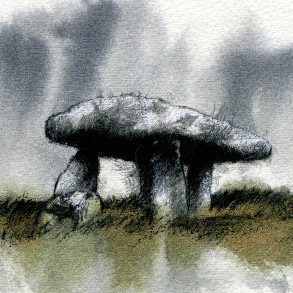 Stone Quoit - Colour Sketch