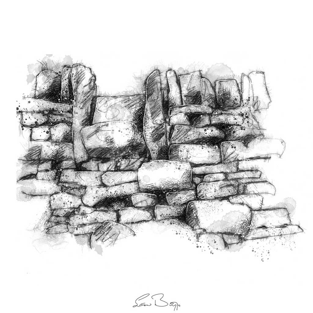 Stone wall stile