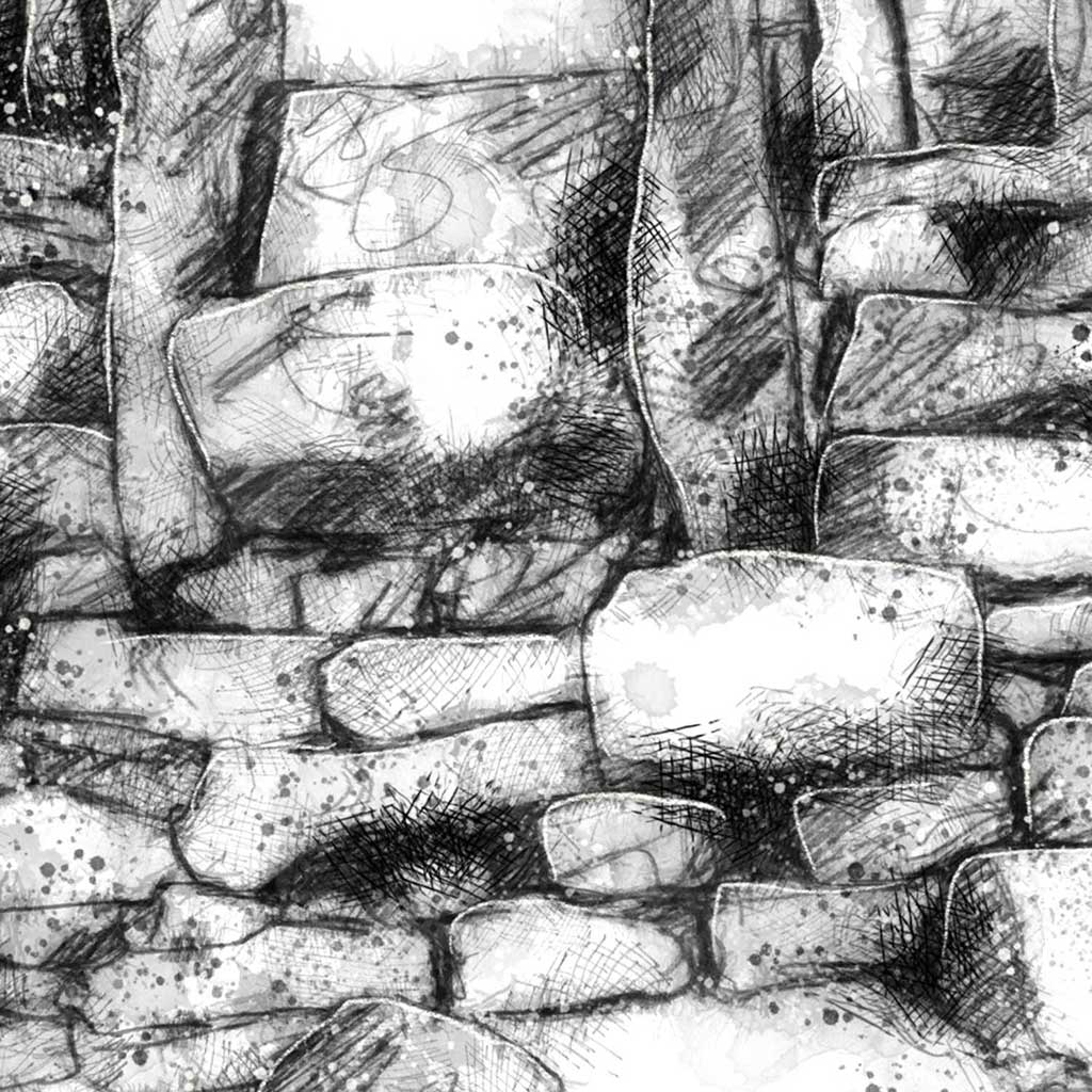 Stone wall stile
