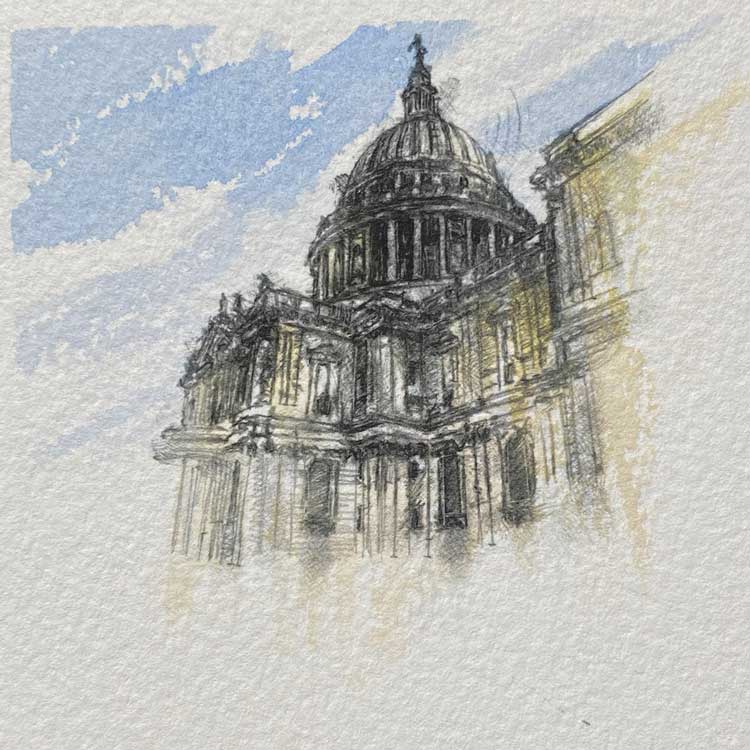 St Pauls mini sketch