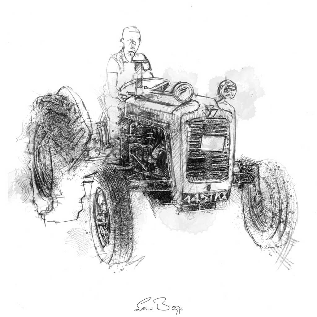Vintage tractor