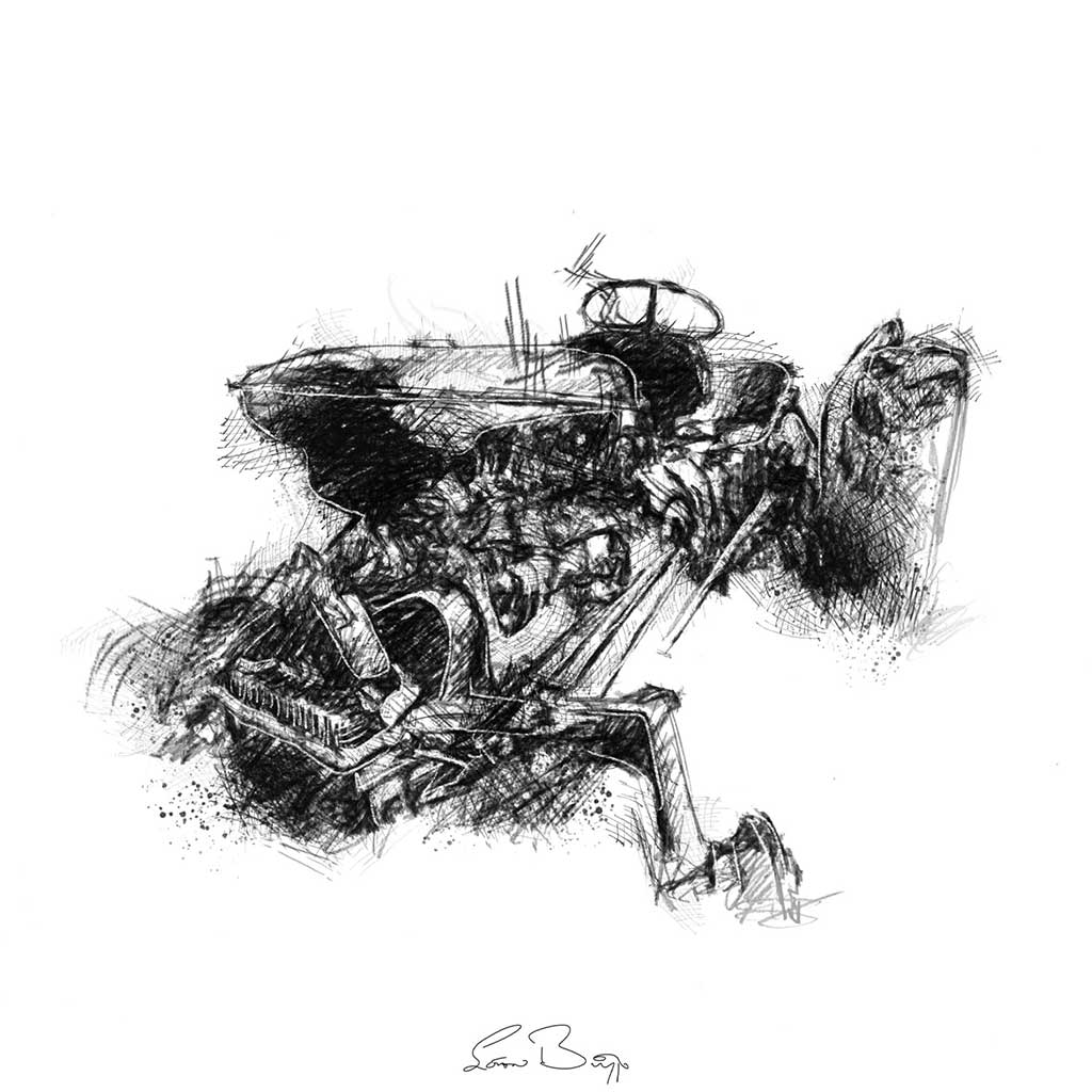 Sinking tractor