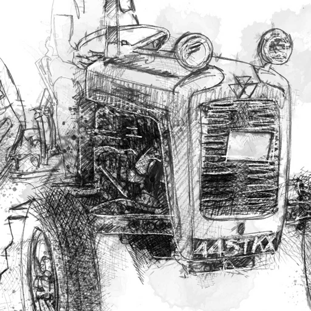 Vintage tractor