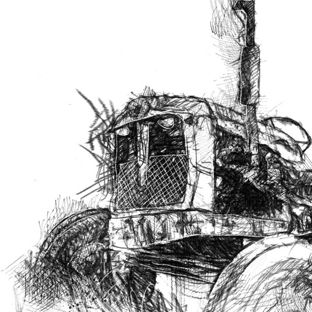 Tractor ruin