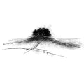 copse on a hill sketch