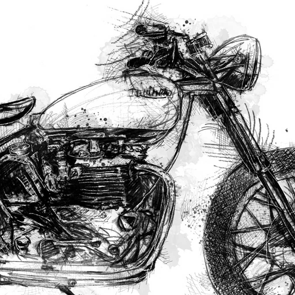 Triumph motorbike