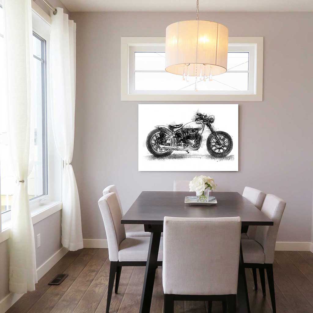Triumph motorbike