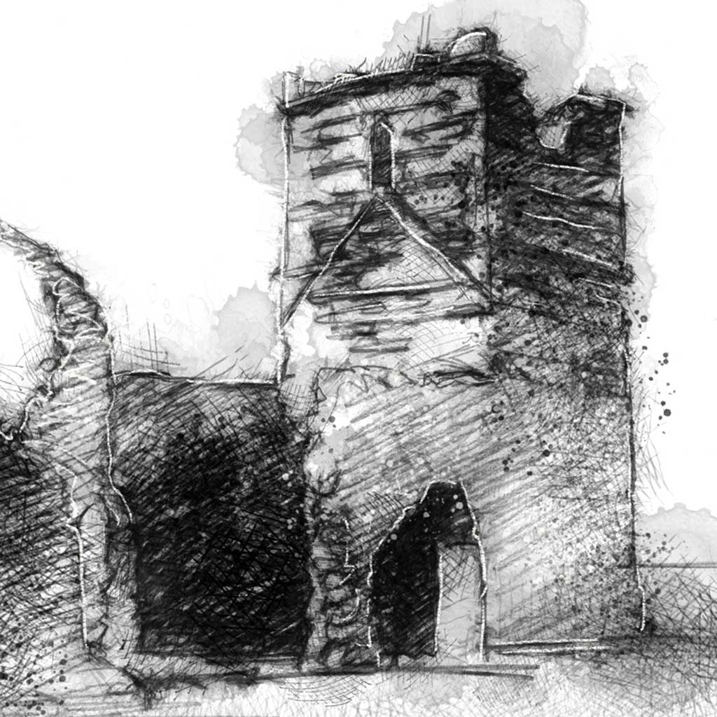 Knowlton church ruin