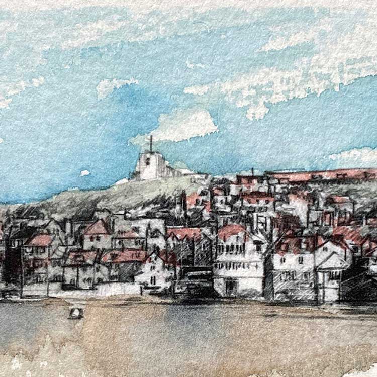 Whitby original mini sketch