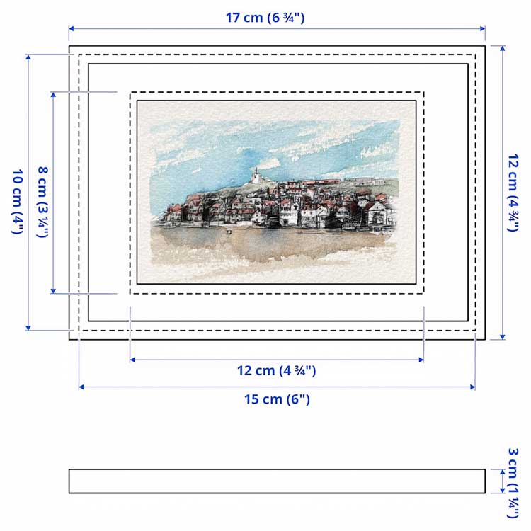 Whitby original mini sketch