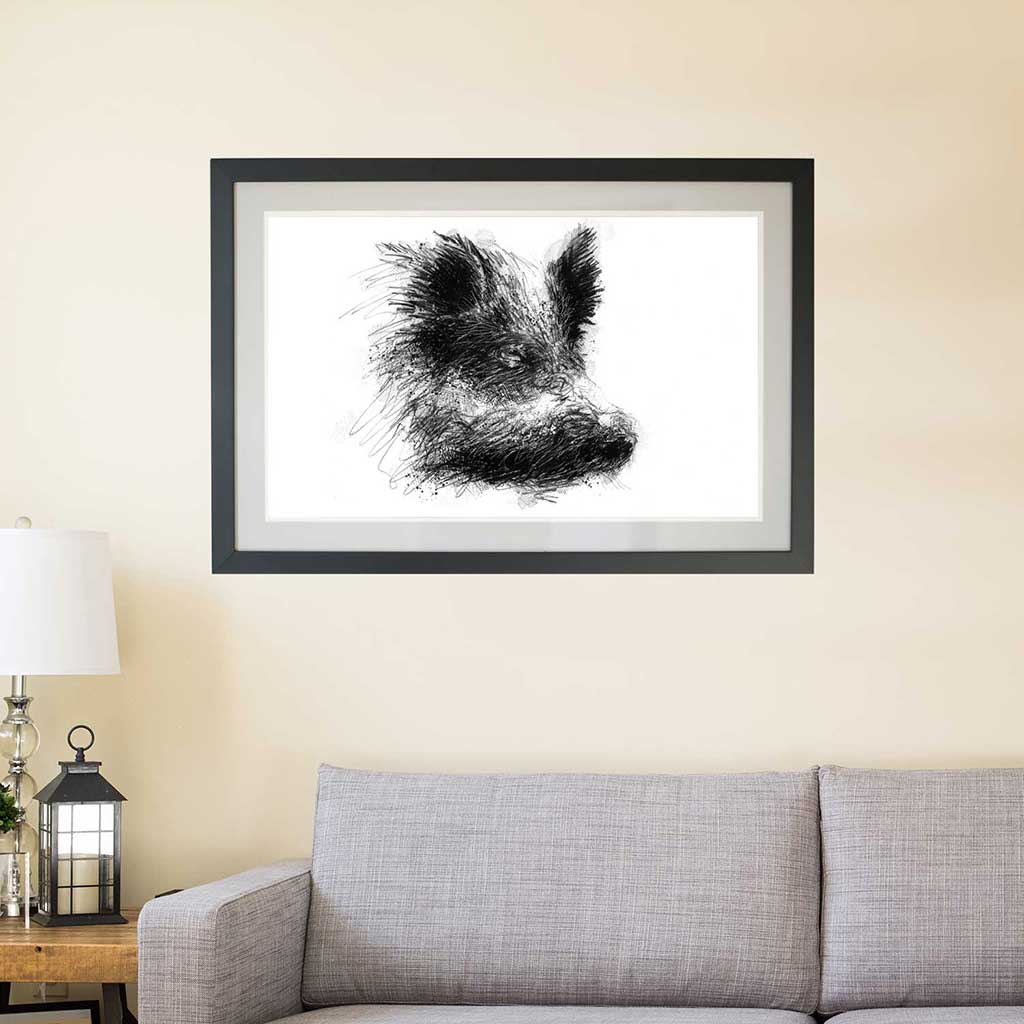 Wild boar head