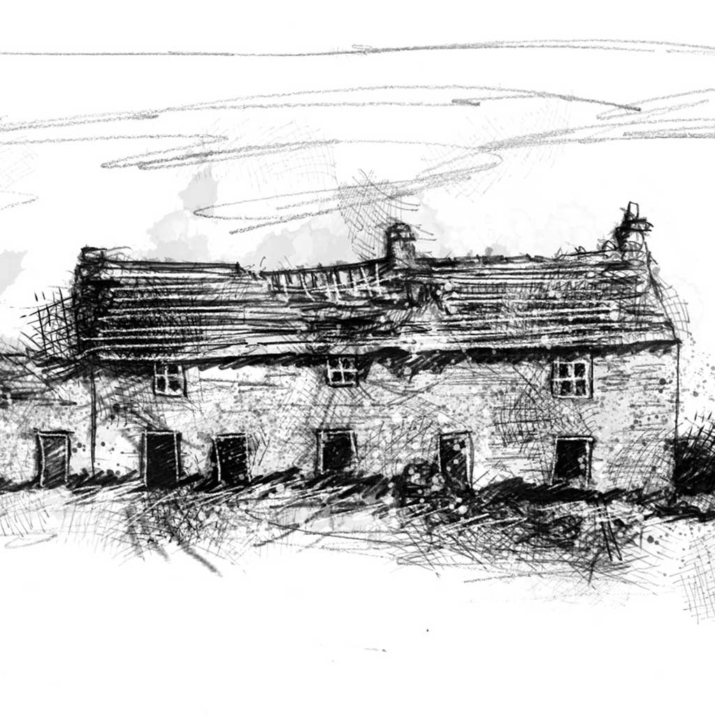 Wolf clough farm ruin