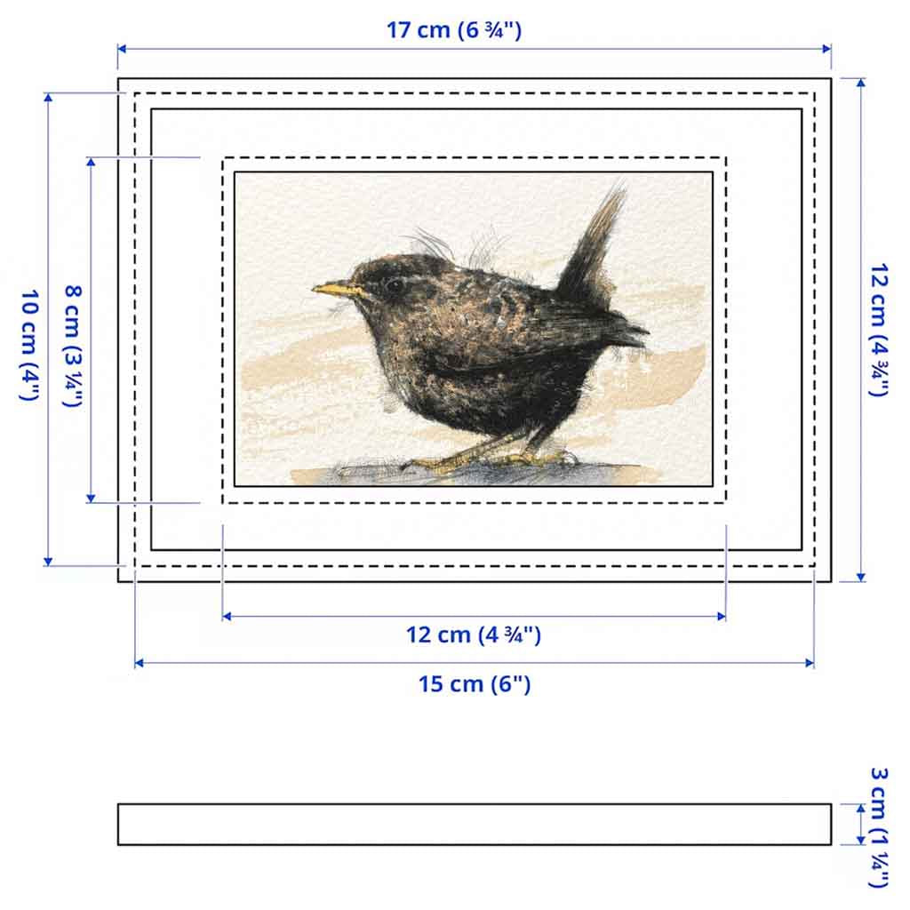 Wren original mini sketch