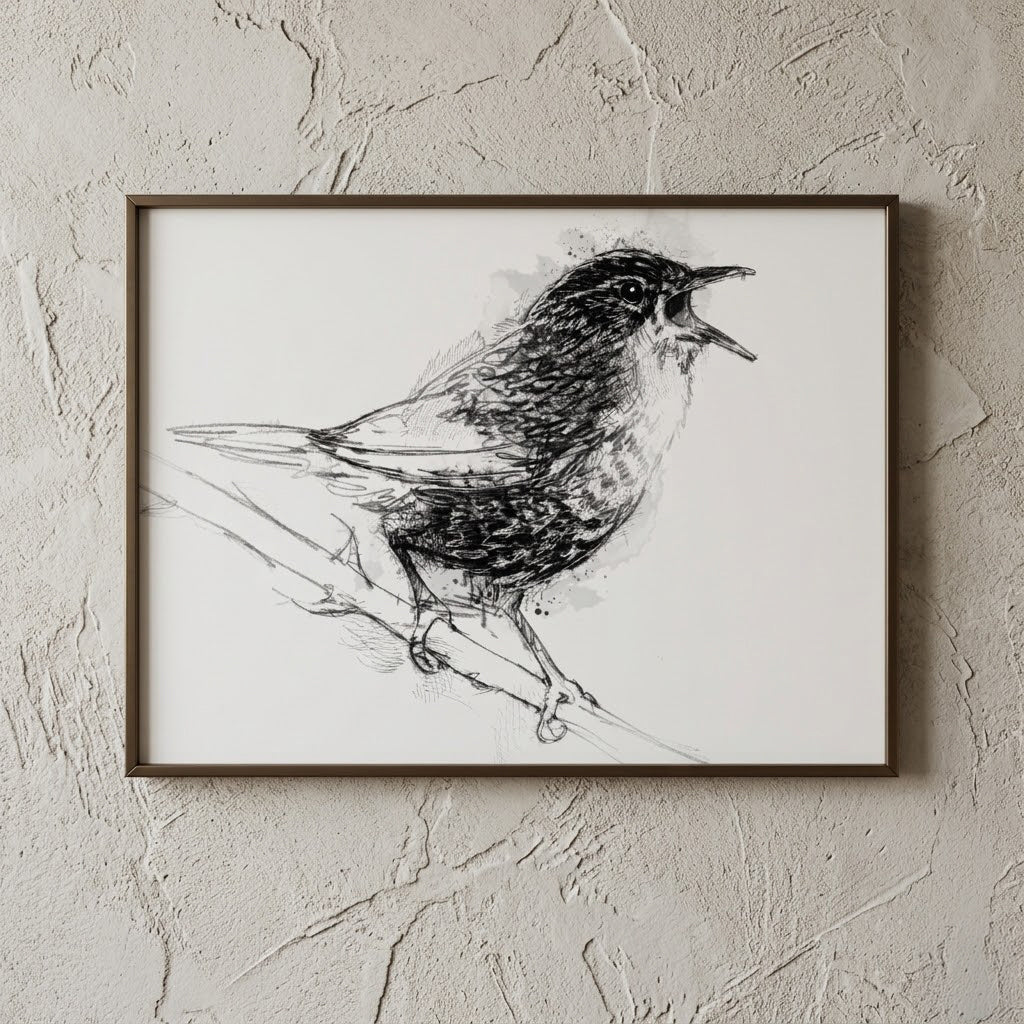 Wren - BW Sketch