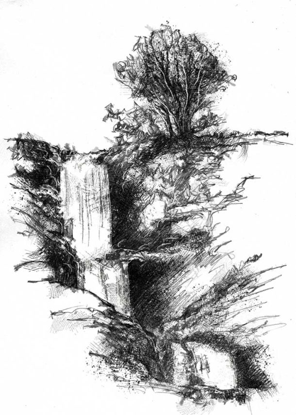 Waterfall sketch | SeanBriggs