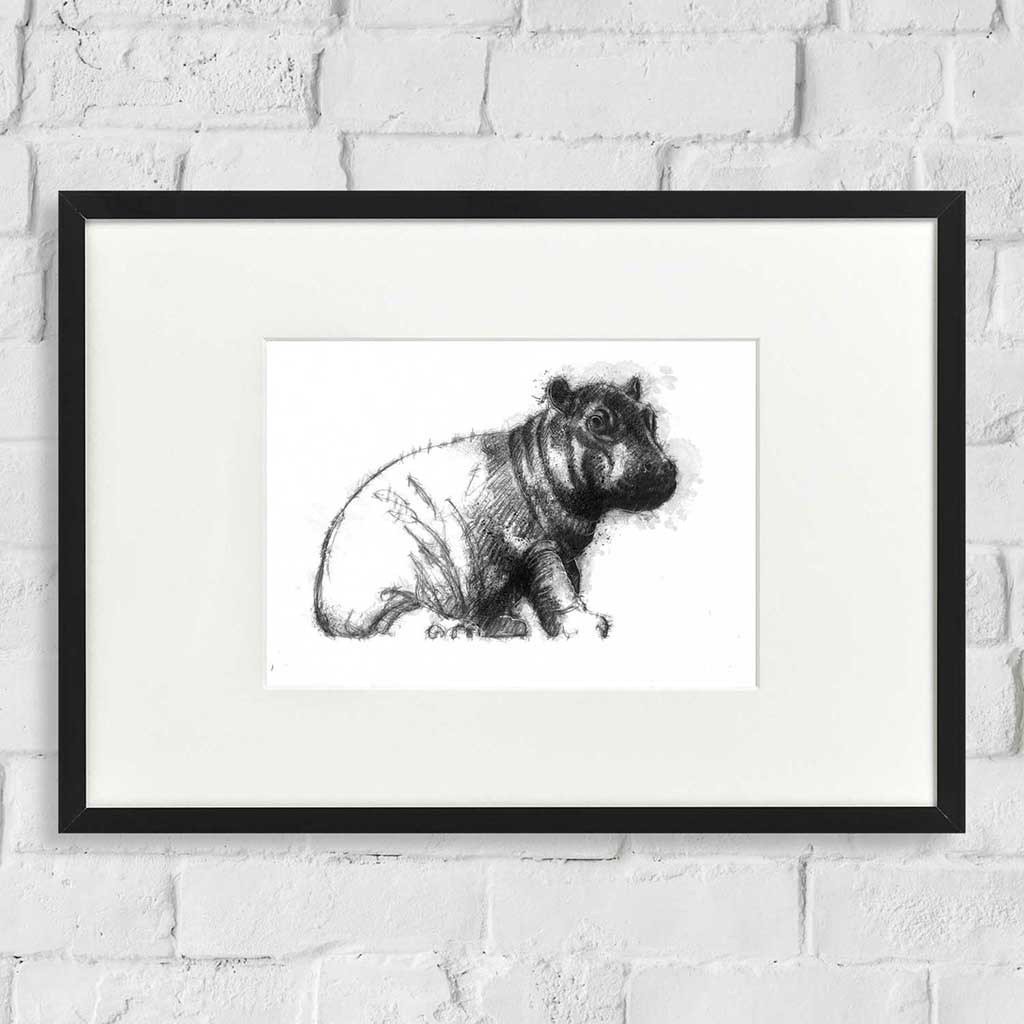 Original Baby hippo sketch | SeanBriggs