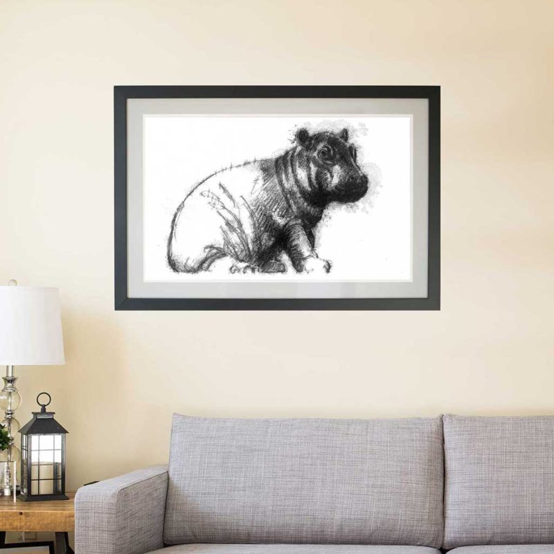 Original Baby hippo sketch | SeanBriggs